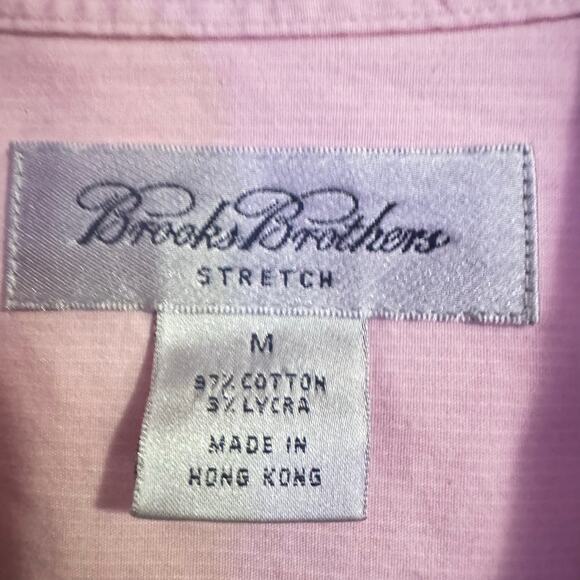 Brooks Brothers Women’s button up Pink Blouse Sz M 24” long - Picture 3 of 4